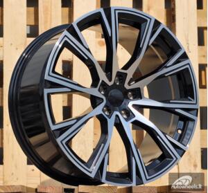 Ratlankis R19x9  5X112  ET  40  66.6  D1130  Black Polished (MB)  For BMW  (K7+K3)  (Rear+Front)
