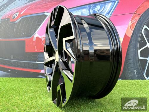 Ratlankis R18x7.5  5X114.3  ET  51  67.1  D1928  Black Polished (MB)  For KIA  (Z1)  (NEW MODEL)