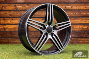 Ratlankis R16x7.5  5X112  ET  35  66.6  DW202  (BK146)  Black Polished (MB)  For MER  (R)  ()