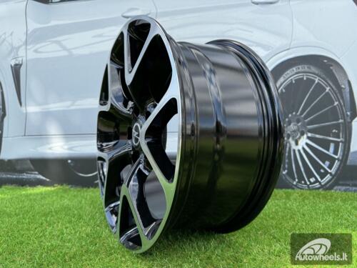 Ratlankis R19x8.5  5X120  ET  41  67.1  E236  (QC506/ZE236)  Black Polished (MB)  For OPEL  (A)