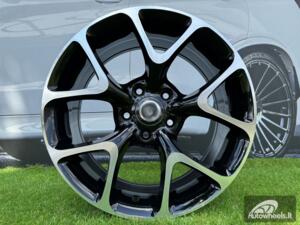 Ratlankis R17x7  5X105  ET  41  56.6  E236  (XF076)  Black Polished (MB)  For OPEL  (P2)