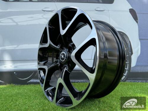 Ratlankis R17x7.5  5X120  ET  41  67.1  E236  (BK518)  Black Polished (MB)  For OPEL  (P2)  (INSIGNIA)