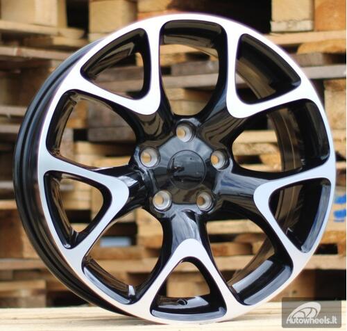 Ratlankis R17x7.5  5X120  ET  41  67.1  E236  (BK518)  Black Polished (MB)  For OPEL  (Z4)  (INSIGNIA)