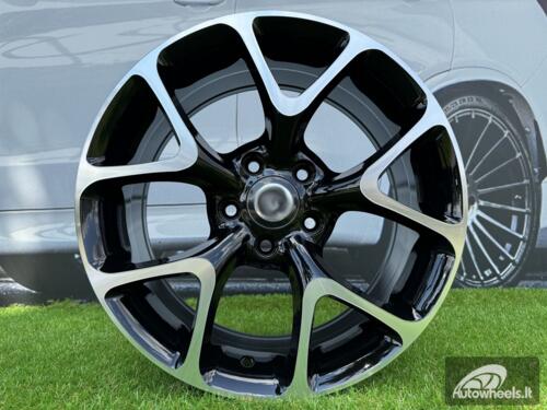 Ratlankis R18x8  5X115  ET  41  70.1  E236  (BK518)  Black Polished (MB)  For OPEL  (K3)