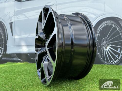 Ratlankis R18x8  5X115  ET  41  70.1  E236  (BK518)  Black Polished (MB)  For OPEL  (K3)