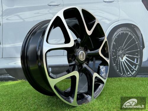 Ratlankis R18x8  5X115  ET  41  70.1  E236  (BK518)  Black Polished (MB)  For OPEL  (K4+P)