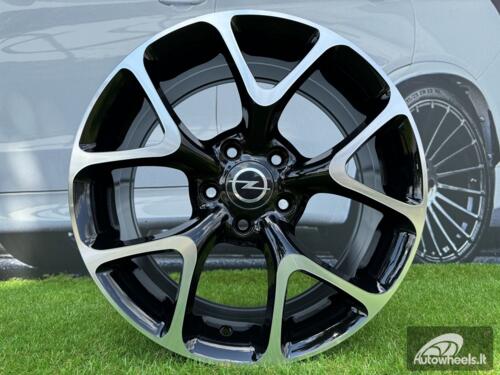 Ratlankis R17x7.5  5X115  ET  42  70.1  E236  (BK518)  Black Polished (MB)  For OPEL  (K2)