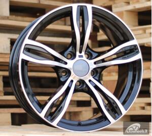 Ratlankis R18x8  5X120  ET  20  74.1  E492  (BY941)  Black Polished (MB)  For BMW  (Z1)
