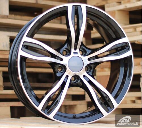 Ratlankis R19x8.5  5X120  ET  33  72.6  E492  (IN5056)  Black Polished (MB)  For BMW  (Z3)  (Rear+Front )