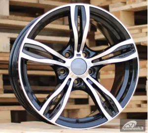 Ratlankis R19x9  5X120  ET  38  72.6  E492  (IN5056)  Black Polished (MB)  For BMW  (K7)  (Rear+Front )