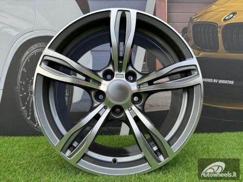 Ratlankis R18x8  5X120  ET  30  72.6  E492  (BY941)  Grey Polished (MG)  For BMW  (P1)  (Rear+Front)