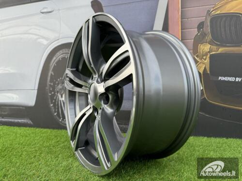 Ratlankis R18x8  5X120  ET  30  72.6  E492  (BY941)  Grey Polished (MG)  For BMW  (P1)  (Rear+Front)