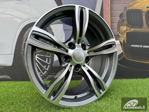 Ratlankis R18x8  5X120  ET  30  72.6  E492  (BY941)  Grey Polished (MG)  For BMW  (P1)  (Rear+Front)