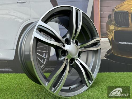 Ratlankis R18x8  5X120  ET  30  72.6  E492  (BY941)  Grey Polished (MG)  For BMW  (P1)  (Rear+Front)