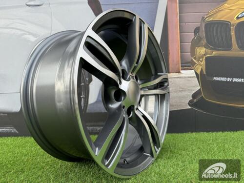 Ratlankis R18x8  5X120  ET  30  72.6  E492  (BY941)  Grey Polished (MG)  For BMW  (P1)  (Rear+Front)