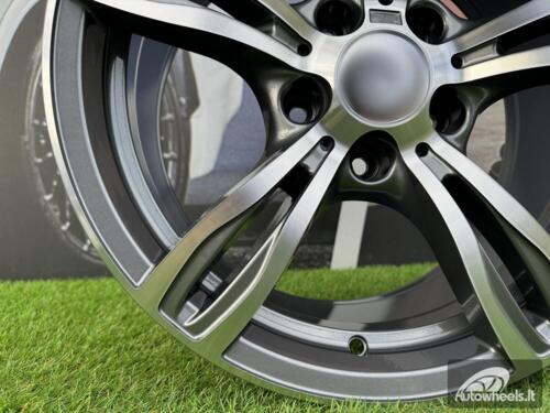 Ratlankis R18x8  5X120  ET  30  72.6  E492  (BY941)  Grey Polished (MG)  For BMW  (P1)  (Rear+Front)