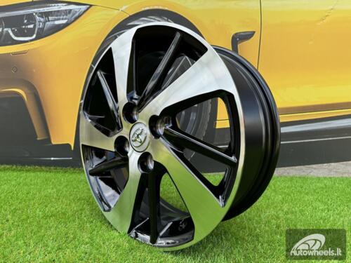 Ratlankis R14x5.5  4X100  ET  45  54.1  F0458  (LU1543)  Black Polished (MB)  For TOYOT  (R+Z5)