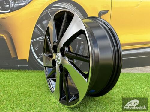 Ratlankis R14x5.5  4X100  ET  45  54.1  F0458  (LU1543)  Black Polished (MB)  For TOYOT  (R+Z5)