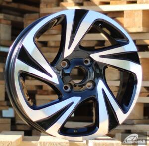 Ratlankis R16x6  4X114.3  ET  40  56.6  F5030  Black Polished (MB)  For CHEVR  (K7)  ()