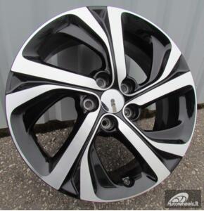 Ratlankis R17x7  5X108  ET  48  65.1  F5576  Black Polished (MB)  For CITRO  (R)