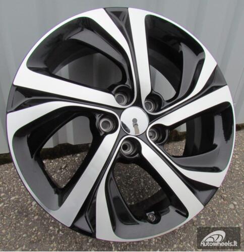 Ratlankis R17x7  5X108  ET  48  65.1  F5576  Black Polished (MB)  For CITRO  (R+K7)