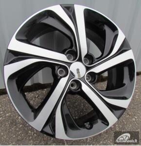 Ratlankis R17x7  5X108  ET  48  65.1  F5576  Black Polished (MB)  For CITRO  (R+K7)