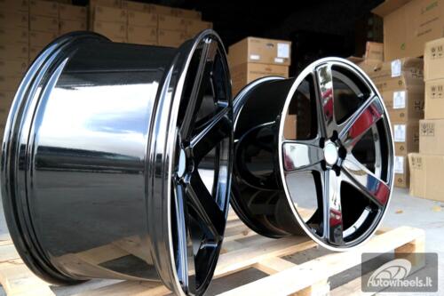 Ratlankis R21x10  5X112  ET  19  66.5  FE023  (BY1120)  Black+Polished Lip (BLPL)  For PORCH  (P+Z2)  (REAR+FRONT)