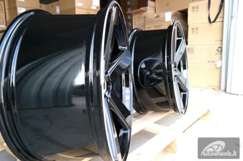 Ratlankis R21x10  5X112  ET  19  66.5  FE023  (BY1120)  Black+Polished Lip (BLPL)  For PORCH  (P+Z2)  (REAR+FRONT)