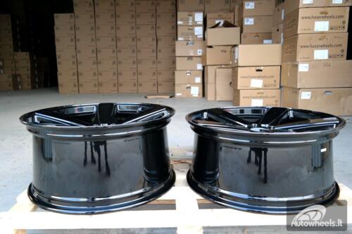 Ratlankis R21x9  5X112  ET  26  66.5  FE023  (BY1120)  Black+Polished Lip (BLPL)  For PORCH  (P+Z3)  (Rear+Front)