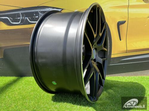 Ratlankis R22x10  5X112  ET  46  66.6  FE115  (L1622)  Black Half Matt+Polished Lip (BLHMPL)  For MER  (K4+P1)  (Rear+Front)