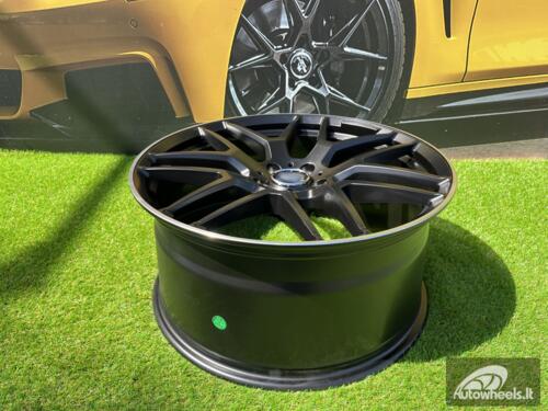 Ratlankis R22x10  5X112  ET  46  66.6  FE115  (L1622)  Black Half Matt+Polished Lip (BLHMPL)  For MER  (K4+P1)  (Rear+Front)