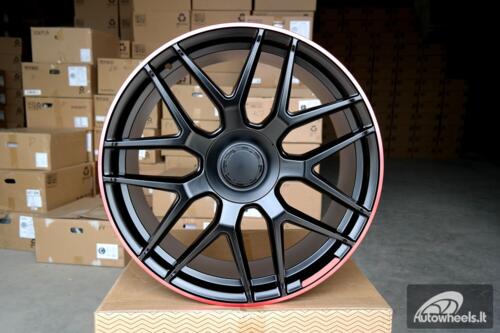 Ratlankis R21x10  5X130  ET  35  84.1  FE115  (HE762)  Black+Red Line (BR)  For MER  (P1)  ()