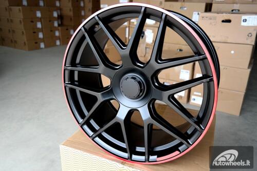 Ratlankis R21x10  5X130  ET  35  84.1  FE115  (HE762)  Black+Red Line (BR)  For MER  (P1)  ()