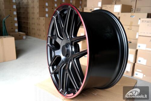 Ratlankis R21x10  5X130  ET  35  84.1  FE115  (HE762)  Black+Red Line (BR)  For MER  (P1)  ()