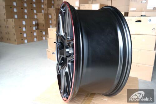 Ratlankis R21x10  5X130  ET  35  84.1  FE115  (HE762)  Black+Red Line (BR)  For MER  (P1)  ()