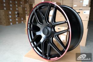 Ratlankis R21x10  5X130  ET  35  84.1  FE115  (HE762)  Black+Red Line (BR)  For MER  (P1)  ()