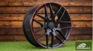 Ratlankis R21x10  5X130  ET  35  84.1  FE115  (HE762)  Black+Red Line (BR)  For MER  (P1)  ()