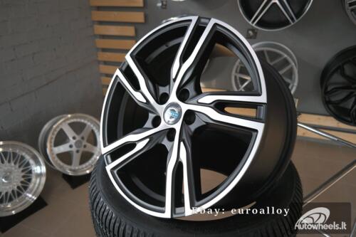 Ratlankis R19x8  5X108  ET  45  63.3  FE161  (IN5356)  Black Polished Half Matt (MBHM)  For VOLVO  (K7)