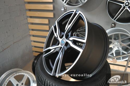 Ratlankis R19x8  5X108  ET  45  63.3  FE161  (IN5356)  Black Polished Half Matt (MBHM)  For VOLVO  (K7)