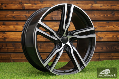 Ratlankis R19x8  5X108  ET  45  63.3  FE161  (IN5356)  Black Polished Half Matt (MBHM)  For VOLVO  (K7+Z6+K8)