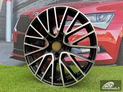 Ratlankis R21x9.5  5X130  ET  46  71.6  FE179  Black Polished (MB)  For PORCH  (Z6)  (Rear+Front)
