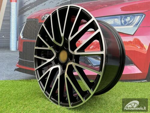Ratlankis R21x9.5  5X130  ET  46  71.6  FE179  Black Polished (MB)  For PORCH  (Z6)  (Rear+Front)