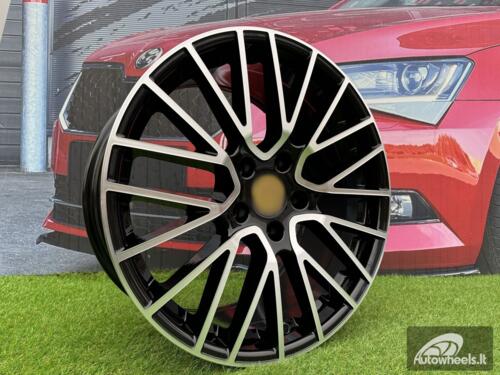 Ratlankis R21x9.5  5X130  ET  46  71.6  FE179  Black Polished (MB)  For PORCH  (Z6)  (Rear+Front)