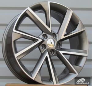 Ratlankis R18x7.5  5X112  ET  43  57.1  FE181  (IN0262)  Grey Polished (MG)  For SKODA  (K7)