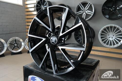 Ratlankis R19x8  5X112  ET  40  57.1  FE181  (IN0262)  Black Polished (MB)  For SKODA  (Z5)