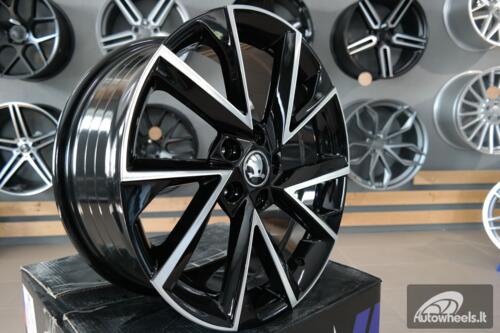 Ratlankis R19x8  5X112  ET  40  57.1  FE181  (IN0262)  Black Polished (MB)  For SKODA  (Z5)