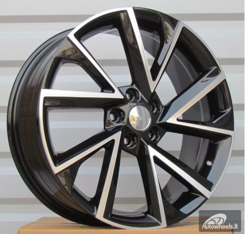 Ratlankis R18x7.5  5X112  ET  43  57.1  FE181  Black Polished+Powder Coating (MBPC)  For SKODA  (P)