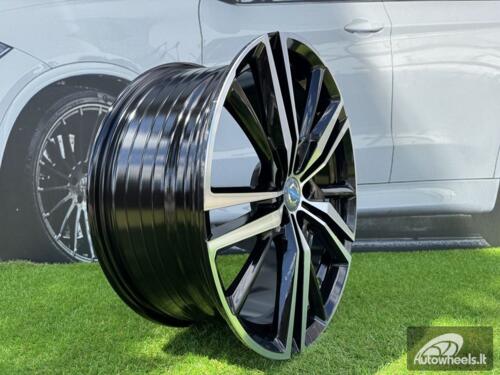 Ratlankis R20x8.5  5X108  ET  45  63.3  FE182  (IN0242/TS765)  Black Polished (MB)  For VOLVO  (P1+P2)