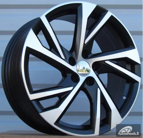 Ratlankis R18x8  5X108  ET  50  63.3  FE183  Black Polished (MB)  For VOLVO  (P+Z6)
