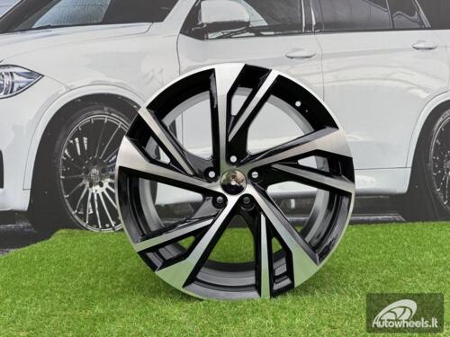 Ratlankis R18x8  5X108  ET  50  63.3  FE183  Black Polished (MB)  For VOLVO  (P+Z6+Z5)